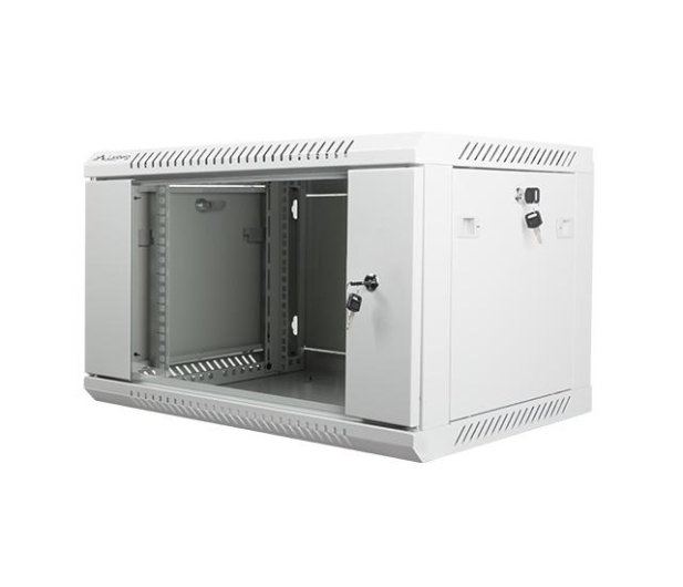 Lanberg Wisząca 19" 6U 600x450mm jednosekcyjna (szara) - 455388 - zdjęcie 5
